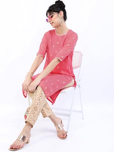 Image of Vishudh Women's Kurta | Comfortable Ethnic Wear for Daily Use | Lightweight & Breathable Indian Top