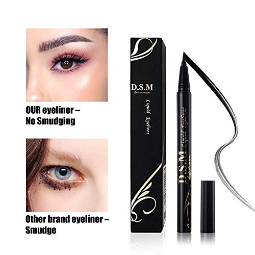 Seilanc Waterproof Liquid Eyeliner Long Lasting&Smudgeproof Eye Liner 2 Packs Precise Eyeliner Pen For All Day With Slim Tip, Black #TOP1