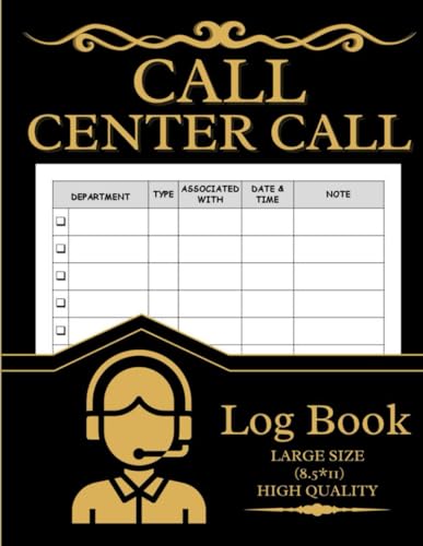  Call Center Call Log Book: Phone Call Log Book