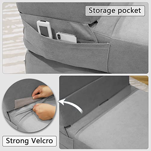 Meeti Folding Sofa Bed, Foam Foldable Sofa Bed For Space Saving, Four Fold Convertible Sofa Bed Couch, Comfortable Sofa Mattress Bed For Small Spaces, Guests Sleepovers, Kids Play Area, Rv Trip, Grey #TOP4