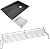 QuliMetal Grease Tray with Catch Pan and Stainless Steel Warming Rack for Weber Genesis 300 Series