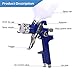 kgjskj Sand Blaster Professional HVLP Spay Gun 1.4/1.7/2.0mm Nozzle Paint Spray Gun Set Airbrush Car Painting Furniture DIY High Atomization (Color : 1.7mm Spray Gun Set)
