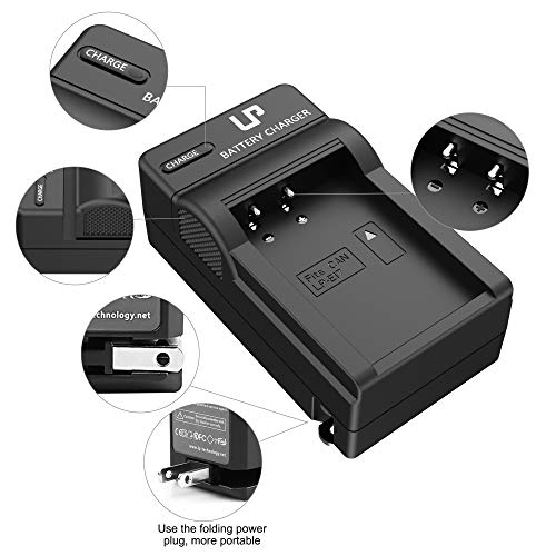 LP LP-E17 Battery Charger, Charger Compatible with Canon EOS Rebel T7i, T6i, T6s, SL3, SL2, 77D, 9000D, 8000D, 800D, 760D, 750D, 200D, M6, M5, M3, Kiss X8i DSLR Cameras & More - Thumbnail 5