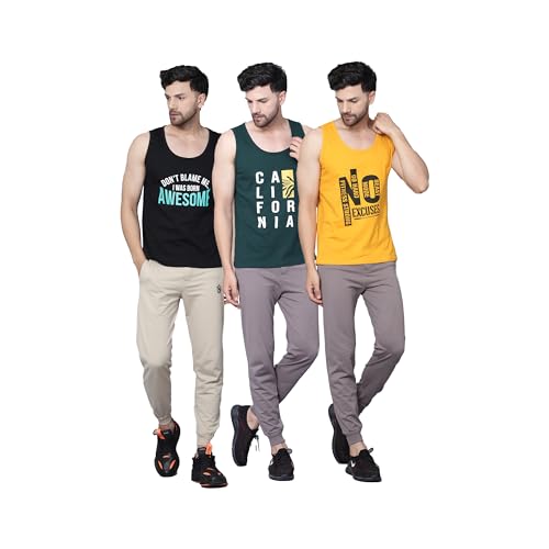 Image of Designer Men Vest Versatile Cotton Sando /Baniyan /Ganji for Boys - Perfect for Gym Workouts, Vacations, and Beaches