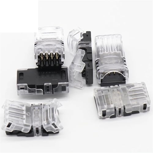 Connecteur LED RVB 4 broches 5050 sans soudure pour ruban de 10 mm