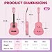 CAHAYA Classical Guitar Kit 30”- Kids Guitar Set with Okoume Neck, Case Bag, Nylon Strap, Picks, Musical Gift for Beginners Girls