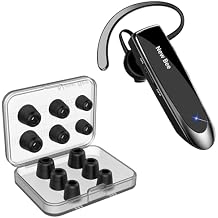 [6 Pairs] Earphone Tips New Bee 12pcs Premium Replacement Earbud Tips & New bee Bluetooth Earpiece V5.0