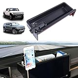 for Hummer EV Accessories Car Center Console Dash Tray Phone Holder Mount,360 Degree Rotatable Phone Holder Stand Dashboard Storage Box Organizer Tray for Hummer EV SUV Truck Pickup 2022-2024 2025 (D)