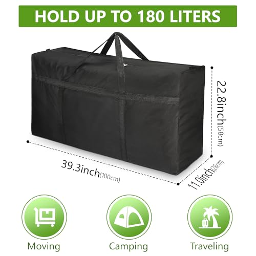 Duffle Bag for Travel Men: Gym Bag 1000d nylon waterproof material - Travel Bag large with shoes compartment - Foldie Travel Bag Expandable multifunctional Overnight Bag(180L)4