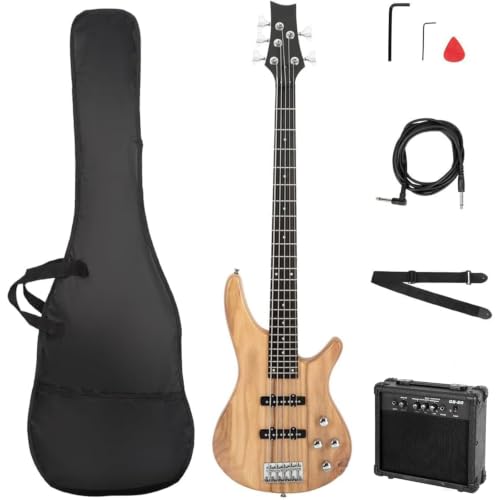 Ktaxon 5-String Bass Guitar Kit in Natural