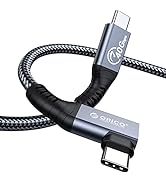 ORICO Cable Compatible with Thunderbolt 4 Right Angle 6.56Ft,40Gbps USB C to USB C Cable, 100W Ch...