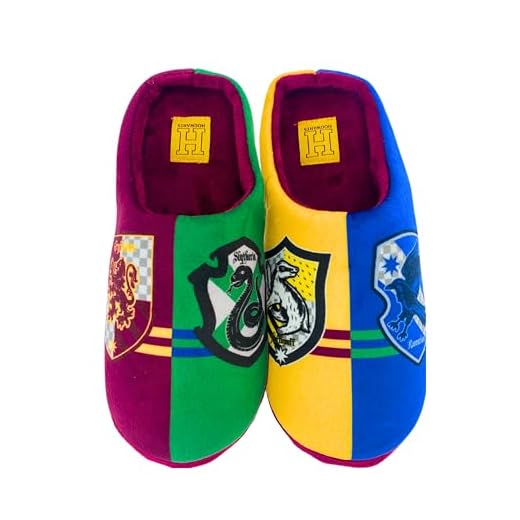 Harry Potter Zapatillas de Estar por Casa, Hogwarts Pantuflas Suaves, Gryffindor Slytherin Hufflepuff Ravenclaw Zapatillas Suela Antideslizante, Regalo para Mujer Hombre y Adolescentes | Talla EU 36