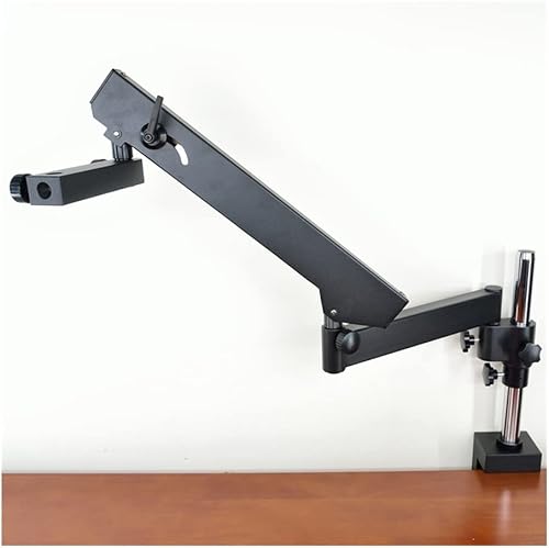 Kit de accesorios para microscopio para adultos, abrazadera articulada de pilar de 2.992 in, soporte de microscopio de dirección ajustable, brazo de