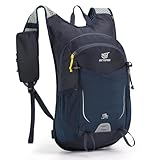 SKYSPER 15L Wanderrucksack für Herren und Damen klein Trekkingrucksack mit Netzrücken Atmungsaktiv für Wandern, Camping, Outdoor, Travel