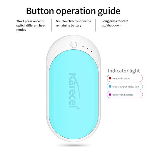 Karecel Hand Warmers Rechargeable, Usb Hand Warmer Reusable 5200Mah Powerbank Portable Heater Battery Hot Pocket Warmer Electric Handwarmers, Great Gifts For Men And Women In Cold Wether Winter #TOP3