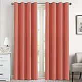 Window Treatment Blackout Thermal Insulated Room Darkening Solid Grommet Window Treatment...