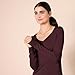 Amazon Essentials Women's Regular-Fit Lightweight Long-Sleeve V-Neck Sweater, Dark Burgundy, X-Large