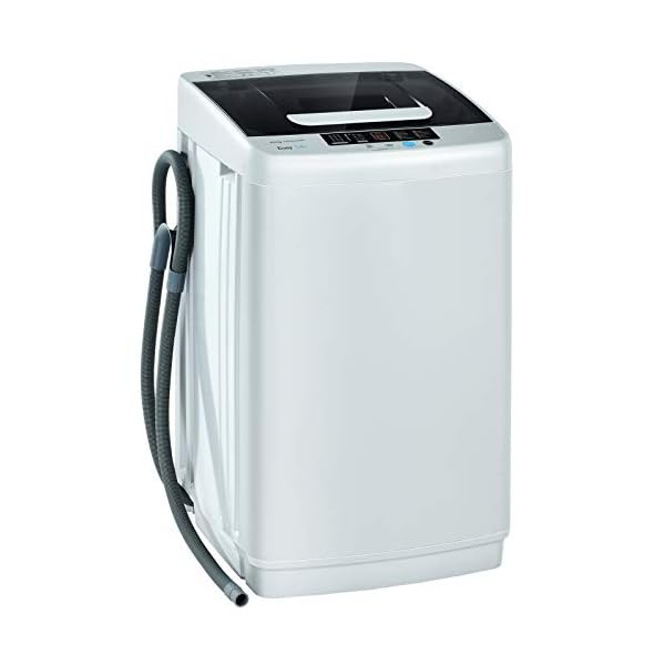 Giantex Full Automatic Washing Machine, 2 in 1 Portable Laundry Washer, 8.8lbs Washer and Spinner Combo, 1.04 cu.ft 10 Programs Built-in Drain Pump, Energy Saving Top Load Washer for Apartment Dorm