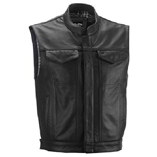 HIGHWAY 21 Magnum Vest, Genuine Leather Vest for Men and Women, Outerwear for Rugged Riding