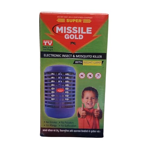Image of Electric Wishkar Presented Electric Super Missile Gold Mosquito Killer Repellent Lamp Trap Machine (Indoor Insect & Pest Control) - Pack of 1 (Multicolor)