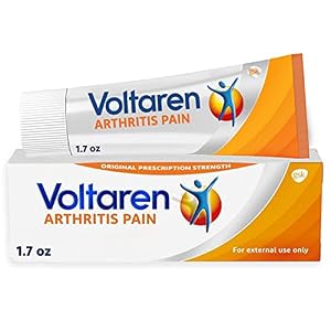 Voltaren Arthritis Pain Relief Gel, Diclofenac Sodium, 1% (NSAID), Clinically Proven Powerful Pain Reliever, No Prescription Needed, 1.7oz