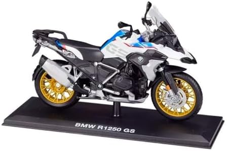 Miniatura BMW R1250 Gs 1/12 com Base Maisto Moto