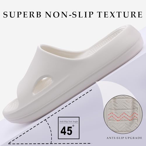Pillow Slippers for Women and Men Indoor Cloud Sandals EVA Anti-Slip Slides Shoes Cushioned Thick Sole Shower Cloud Slippers Arch Support Men Sandals Super Soft House Pillow Slides3