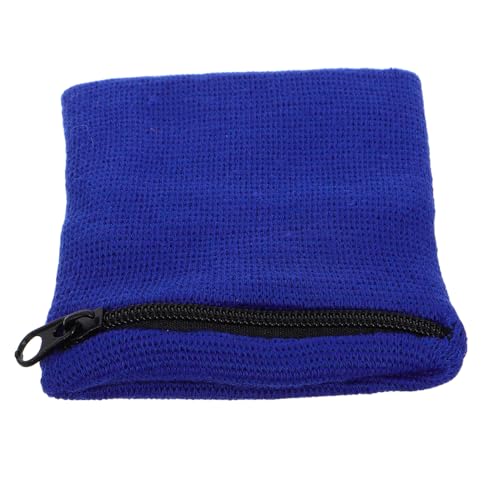 Elastic Wristband Zipper Pocket Sports Wristlet for Keys Coins Change Workout Running Hiking