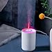 Imagen de Humidificador portátil que produce niebla suave con luz nocturna que cambia de color continuo y función de temporizador de seguridad