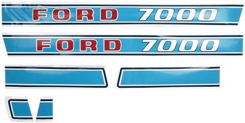All States 7000 Diesel Hood Decal Set fits Ford 7000