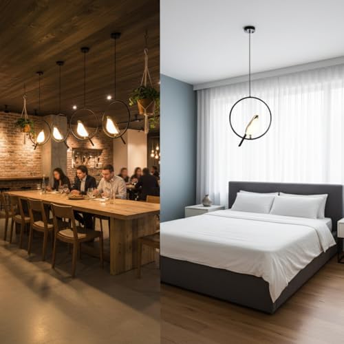 Image of Lyse Decor Bird Led Hanging Lights for Living Room /Bedroom Ceiling, Hanging Lamps for Home Decoration, Pendant Lights for Ceiling /Dining Area /Kitchen Island