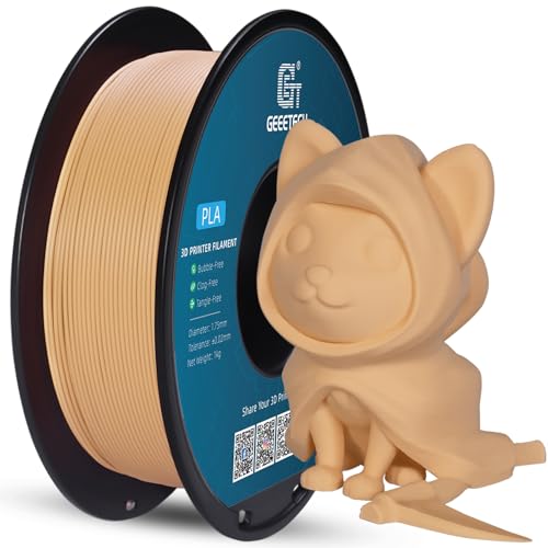 GEEETECH Matte PLA Filament 1.75mm, Skin Color PLA Matte 3D Printer Filament 1kg Spool (2.2lbs), Dimensional Accuracy +/- 0.02 mm, 1.75 PLA Filament Matte 3D Printing Filament — view 6