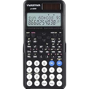 240-Function Scientific Calculator YWAXYWA | 2-Line Display & Slide-On Hard Cover | For Secondary School Students (YW-82MS 2nd Gen)