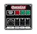 Quickcar Racing Products 50-825 Ignition Panel Black w/2 Acc. & Lights