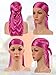 Geyoga 18 Pcs Silky Durag Headwraps Dorag for Men Women Waves Durags Pack with Long Tail and Wide Straps 18 Colors(Assorted Color)