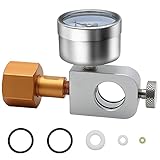 Hochwertiges Material: Adapter CO2 Flasche, aus hochwertigem Aluminiumlegierung und Edelstahl, robust und langlebig, korrosionsbeständig und langlebig.