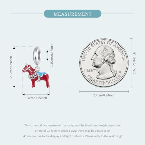 Image of MUNDELL Conch Bead Charm Dachshund Dala Horse Pendant Charm Bird Sun Charm for Original Charm Bracelet or Bangle