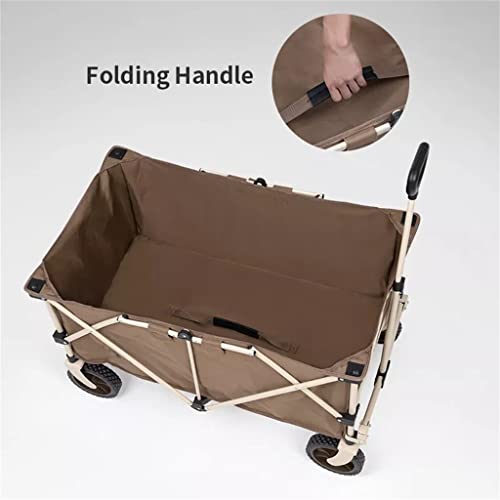 Carro plegable exterior 193L con gran capacidad, maletero portátil, carrito con asa ajustable, para viaje, compras y camping miniatura 6