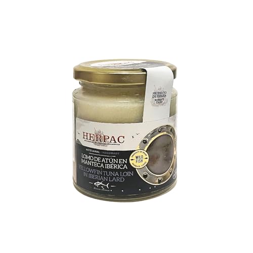 Tarro de lomo de atún en manteca ibérica 250 Gr - Herpac