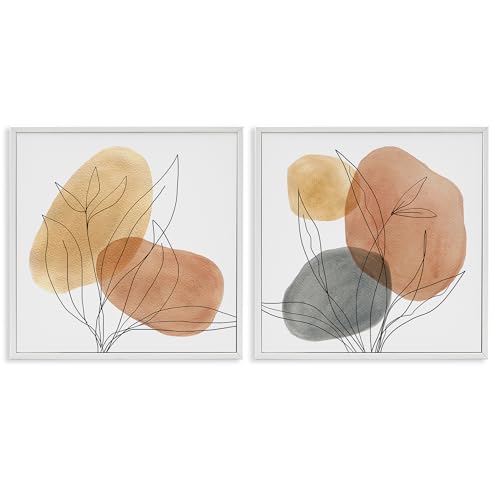 Simple Neutral Southwestern, 12 x 12 Inch Framed Giclée Print Set