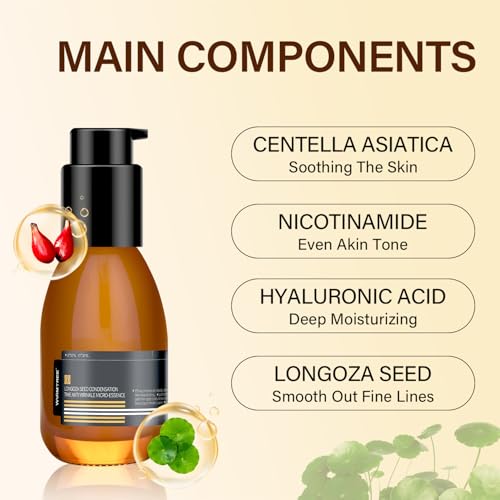 WARMTREE Madagascar Centella, Facial Serum for face, Natural Extraction of Bakuchiol, Centella Asiatica Extract for Soothing Sensitive& Acne-Prone Skin, for Scars, Moisturizing& Firming- 45ml