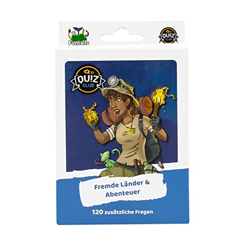 Funtails FTQC06DE Quiz Club DE – Personaje Pack Países Extranjeros y Aventuras