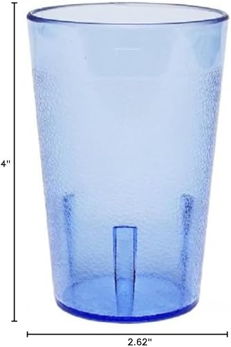 Vista 67 de Juego de 12 vasos de color transparente de 5 oz. Vasos de té helado reutilizables de alta calidad, apilables, aptos para lavavajillas, resistentes a