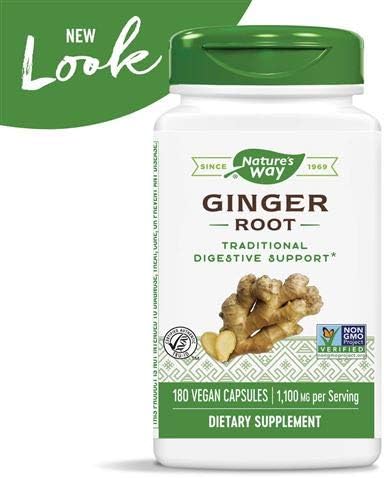 Nature's Way Premium Formal Ginger Root 550 mg,180 Count (Pack of 2)