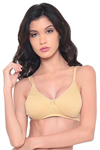 Image of Laavian Women's Cotton Non Padded Non-Wired Regular T-Shirt Bra
