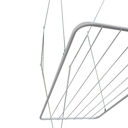 Varal De Teto 90 Cm Grande + Kit De Instalação Reforçado