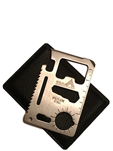 Classic credit-card-sized 11-in-1 survival tool that slips into any wallet — simple, proven, and always appreciated.