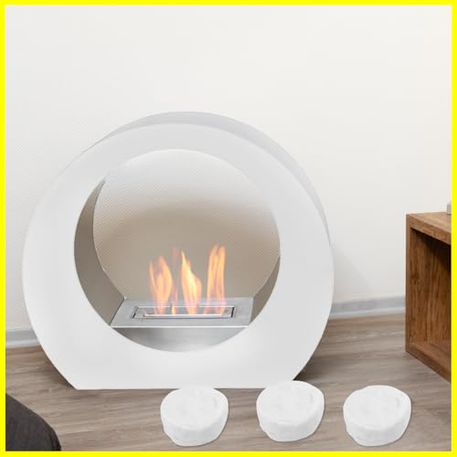 6 Stücke Keramische Wolle, Keramikwolle für Bioethanol, Schwamm aus Keramikwolle, Keramikschwamm für Bioethanolkamine, Tischkamine im Innenbereich, Sichere Verwendung in Kaminen