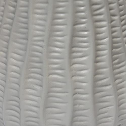 Simple Designs Lt1138-Gry 11.02" Traditional Mini Modern Ceramic Texture Pastel Accent Bedside Table Desk Lamp W Matching Fabric Shade For Home Decor, Bedroom, Nightstand, Living Room, Entryway, Gray #TOP4