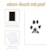 Pearhead Pet Pawprints Desk Picture Frame, Pet Memorial Keepsake, White Photo Frame For Pet, Imprint Kit